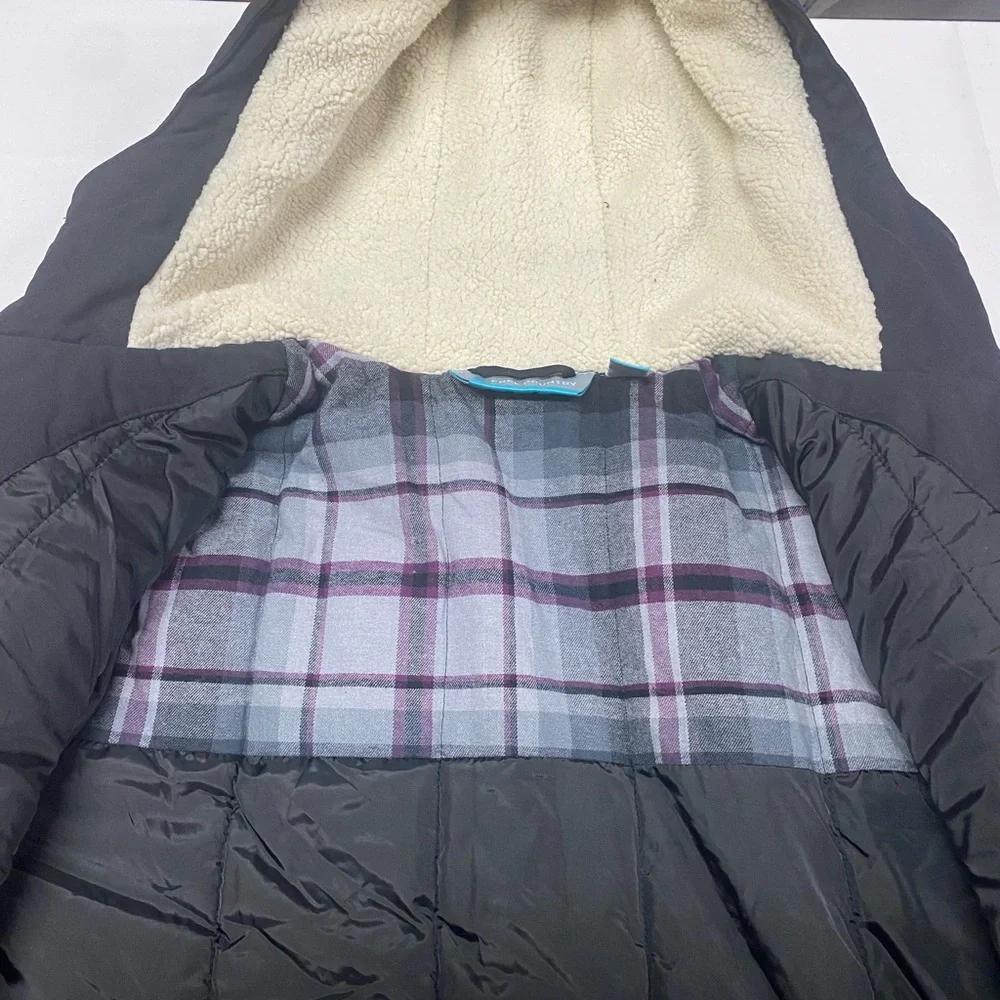 Free Country (NWT) Black Hooded Canvas Cascade Riva Jacket Women’s Medium